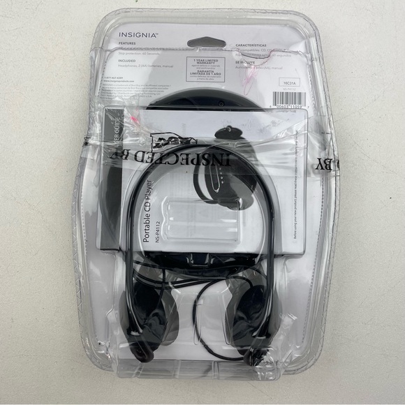 Insignia Portable CD Player Black Charcoal (NS-P4112) Everything Works - Picture 2 of 4